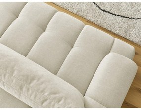 Bézs kinyitható-tárolóhelyes kanapé 251 cm Fuji – Bobochic Paris