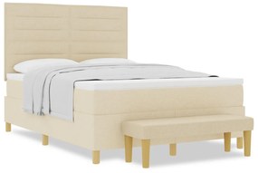 Boxspring Ágy Matraccal és Pad Krisztály 160x200 cm Szövet