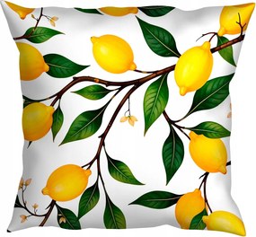 Dekorációs Párnahuzat 40x40 Jancsi A Hálószoba Nappalijába Citrom