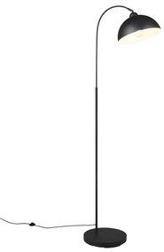 Fekete állólámpa fém búrával (magasság 170 cm) Sierra – Trio