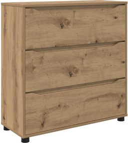 vidaXL Tárolószekrény Artisan tölgy 80 x 31 x 81 cm Faanyag