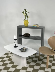 Lilyum dohányzóasztal, fehér, 100 cm