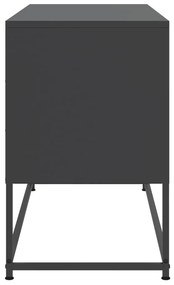 fekete acél TV-szekrény 100,5x39x60,5 cm