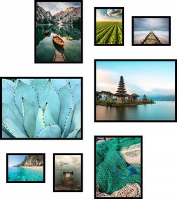 Poszterek 8db-os szett modern tájképek képek