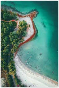 Poszterek 80x120 Trópusi pálmafák szigete