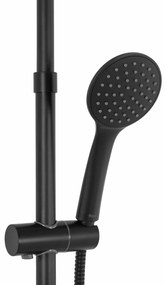 REA - Aldi zuhanygarnitúra csapteleppel 150mm, fekete, REA-P8800