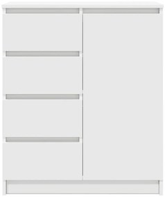 fehér szerelt fa tálalószekrény fiókos 71x35x84 cm