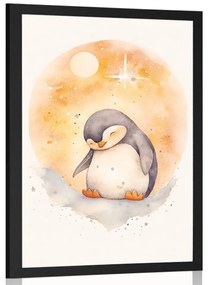 Plakát álmodozó pingvin