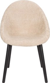 Bézs kárpitozott étkezőfotel Fenna – Dutchbone