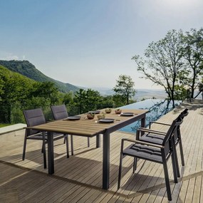 Alumínium kerti étkezőasztal 90x140 cm Elias – Bizzotto
