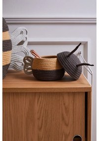 Textil játéktároló kosár ø 15x15 cm Baby Bee – Lorena Canals