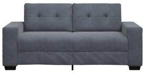 sötétszürke bársony loveseat kanapé 140 cm