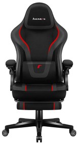 Gamer szék, szövet, lábtortóva, carbon, fekete