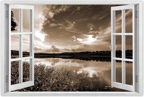 Poszterek 120x80 Sephia Tájkép Tó