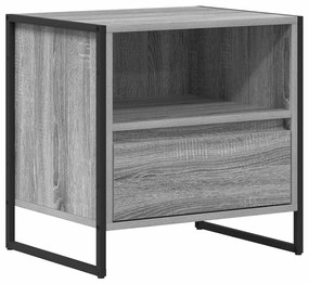 vidaXL Éjjeli asztal 2 pcs Szürke Sonoma 50 x 39,5 x 50 cm Faanyag