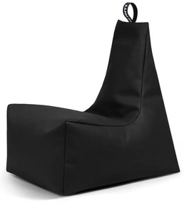 Fekete bőrutánzat babzsákfotel Icy XL – So Soft?