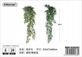 Művirág Kék Kiváló Minőség 60CM