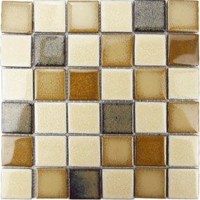 Kerámia mozaik Premium Mosaic bézs 30x30 cm fényes MOS48MIX2