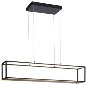 Design lógólámpa fekete, beépített LED-del és érintős dimmerrel - Jitske