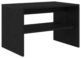 fekete tölgy színű szerelt fa TV-szekrény 60x40x40 cm