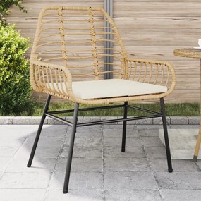vidaXL 2 db barna polyrattan kerti szék párnákkal