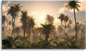 Vászonkép Naplemente Pálmafák Natura 90x60 cm Ideális ajándék