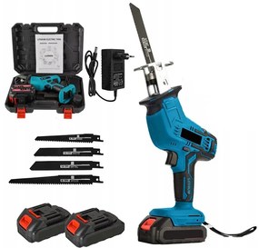 Erőteljes dugattyús fűrész HAYAMI HA-1015 + 2 x 48 V elem + tartozékok + tok