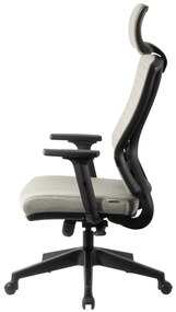 Ello ergonómikus szövet irodai forgószék deréktámasszal, fejtámasszal