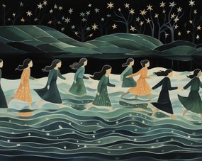 Poszter 76x60,5cm Éjszakai körmenet