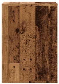 vidaXL antik fa színű szerelt fa fiókos sarokszekrény 40 x 41 x 58 cm