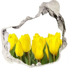 3d-s lyukat fali matrica Sárga tulipánok nd-p-2665979