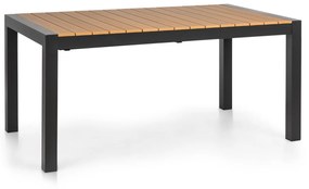 Menorca Expand, kerti asztal, 163 x 95 cm, alumínium, polywood, teakfa