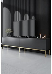 TV szekrény Lord - Anthracite, Gold