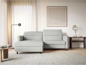 Sarokkanapé Buchu (B) (bézs szürke + fekete). 1099802