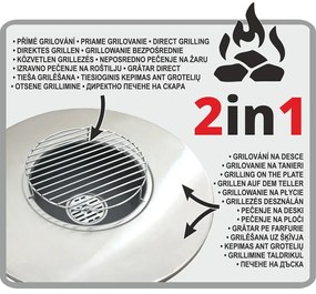 Faszenes grillsütő ø 58,5 cm Plancha Moon – Cattara