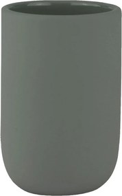 Zöld kerámia fogkefetartó pohár Lotus – Mette Ditmer Denmark