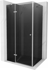 Mexen Roma zuhanykabin 80x120cm, 6mm üveg, króm profil-szürke üveg, 854-080-120-01-40