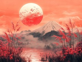 Vászonkép Canvas Tájkép Japán Hegy Fuji Fudzsi 80x60