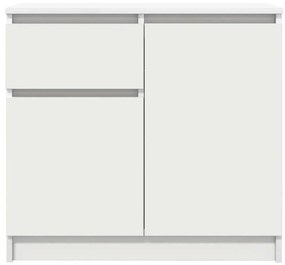 fehér szerelt fa tálalószekrény fiókos 71x35x65 cm