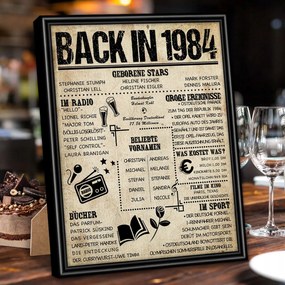 Univerzális képkeret 20 x 25 cm fekete fényes 1984 sötét Retro