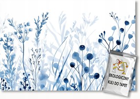 Fotótapéta Flizelina Kék Rét Növényzet Indigó Fű 300x210 ragasztó