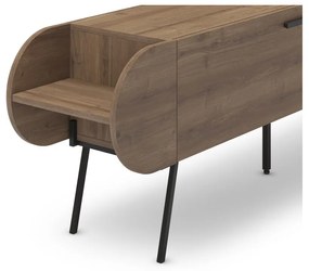 Natúr színű TV-állvány diófa dekorral 195x57 cm Saluso – Marckeric