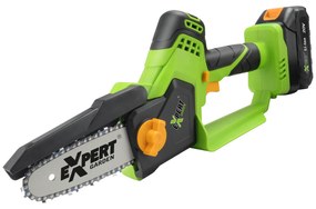 EXPERT AKKUMULÁTOROS MINI LÁNCFŰRÉSZ 2DB AKKUVAL, TÖLTŐVEL, KOFFERBEN