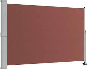 vidaXL barna behúzható oldalsó terasz napellenző 160 x 300 cm