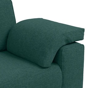 vidaXL Kanapé Szett 2 pcs Sötétzöld 219 x 77 x 82 cm szövet