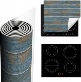 Tűzhelyvédő Szőnyeg Több Helyet Biztosít 60x52 kék fa