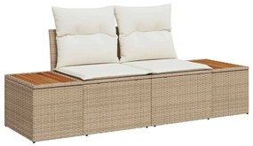 Kerti Kanapé Szett 5 pcs bézs és krémszínű 264 x 154 x 85 cm