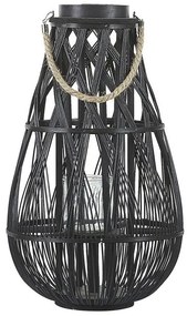 Fekete bambuszlámpás 56 cm TONGA Beliani