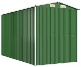 zöld horganyzott acél kerti fészer 192x357x223 cm