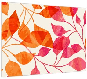Kép - Narancssárga levelek (70x50 cm)